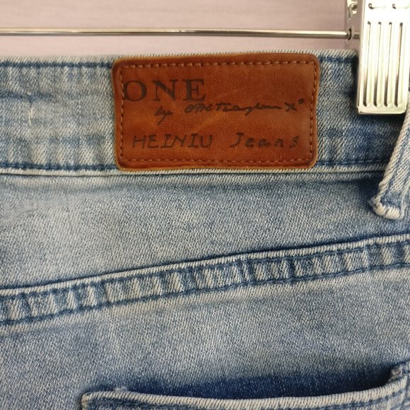 FPxHEI NIUxONE TEASPOON TAPERED MOM JEANS in SUPERSTAR WASH 27w +MEASUREMENTS - Picture 3 of 7